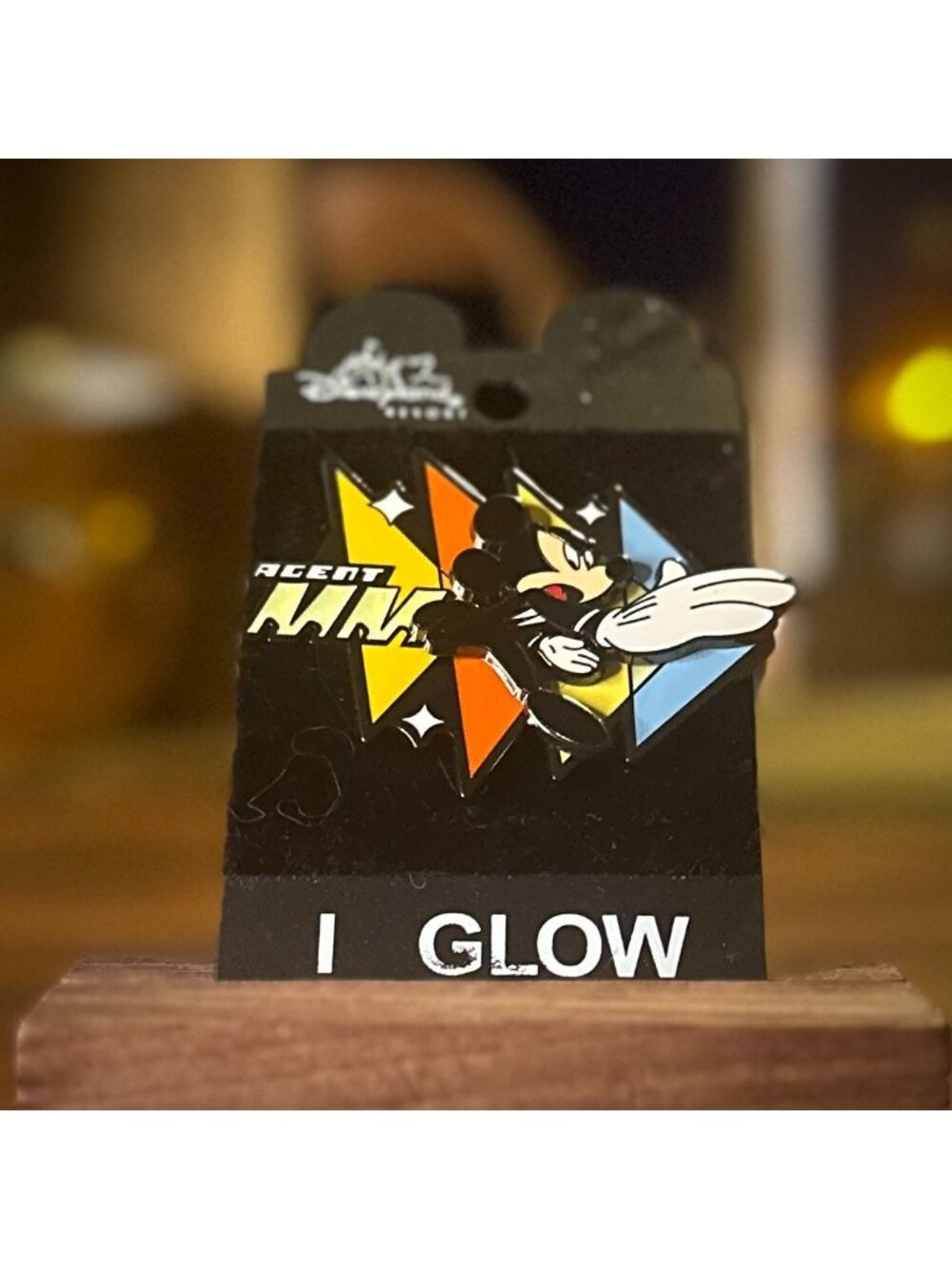 Disneyland Mickey Mouse | Agent MM I Glow Enamel Pin LE 3600 Vintage 2001